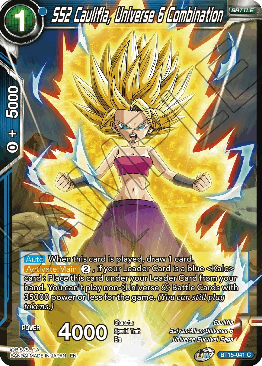 Image for SS2 Caulifla, Universe 6 Combination (Saiyan Showdown) (BT15-041) - Dragon Ball Super: Masters