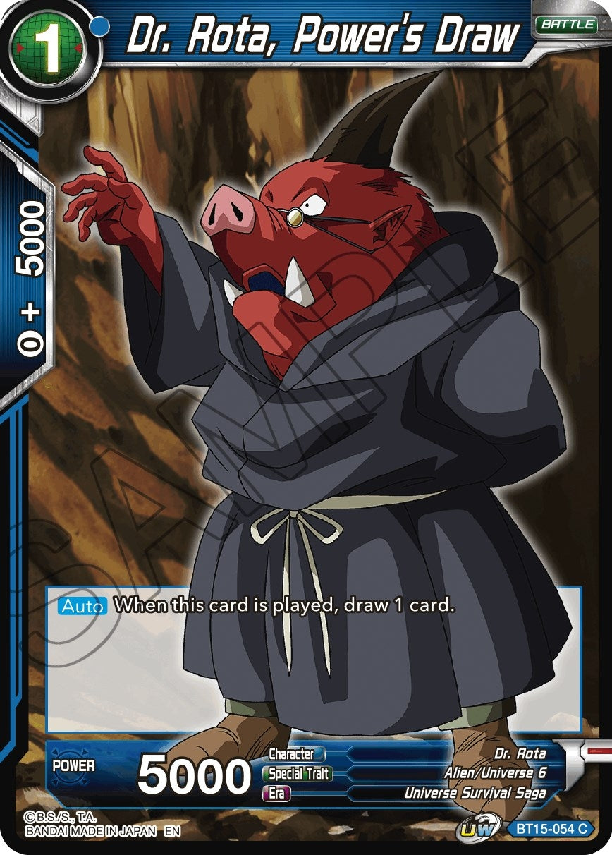 Image for Dr. Rota, Power's Draw (Saiyan Showdown) (BT15-054) - Dragon Ball Super: Masters