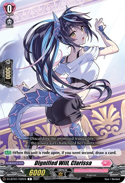 Image for Dignified Will, Clarissa (D-LBT01: Lyrical Melody) (D-LBT01/102EN) - Cardfight Vanguard