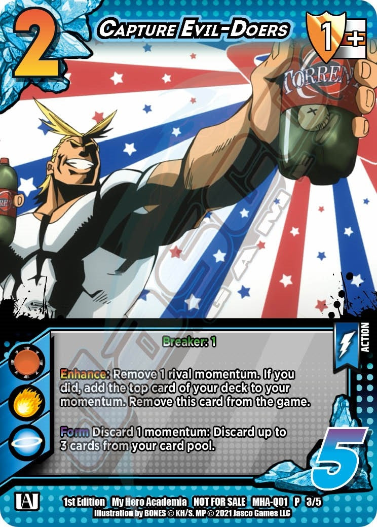 Image for Capture Evil-Doers (Quirk Pack 1) (UniVersus: My Hero Academia Promo Cards) (MHA-Q01 3/5) - UniVersus