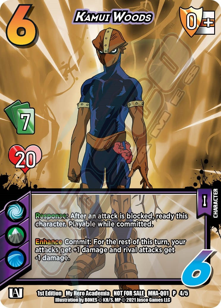 Image for Kamui Woods (Quirk Pack 1) (UniVersus: My Hero Academia Promo Cards) (MHA-Q01 4/5) - UniVersus