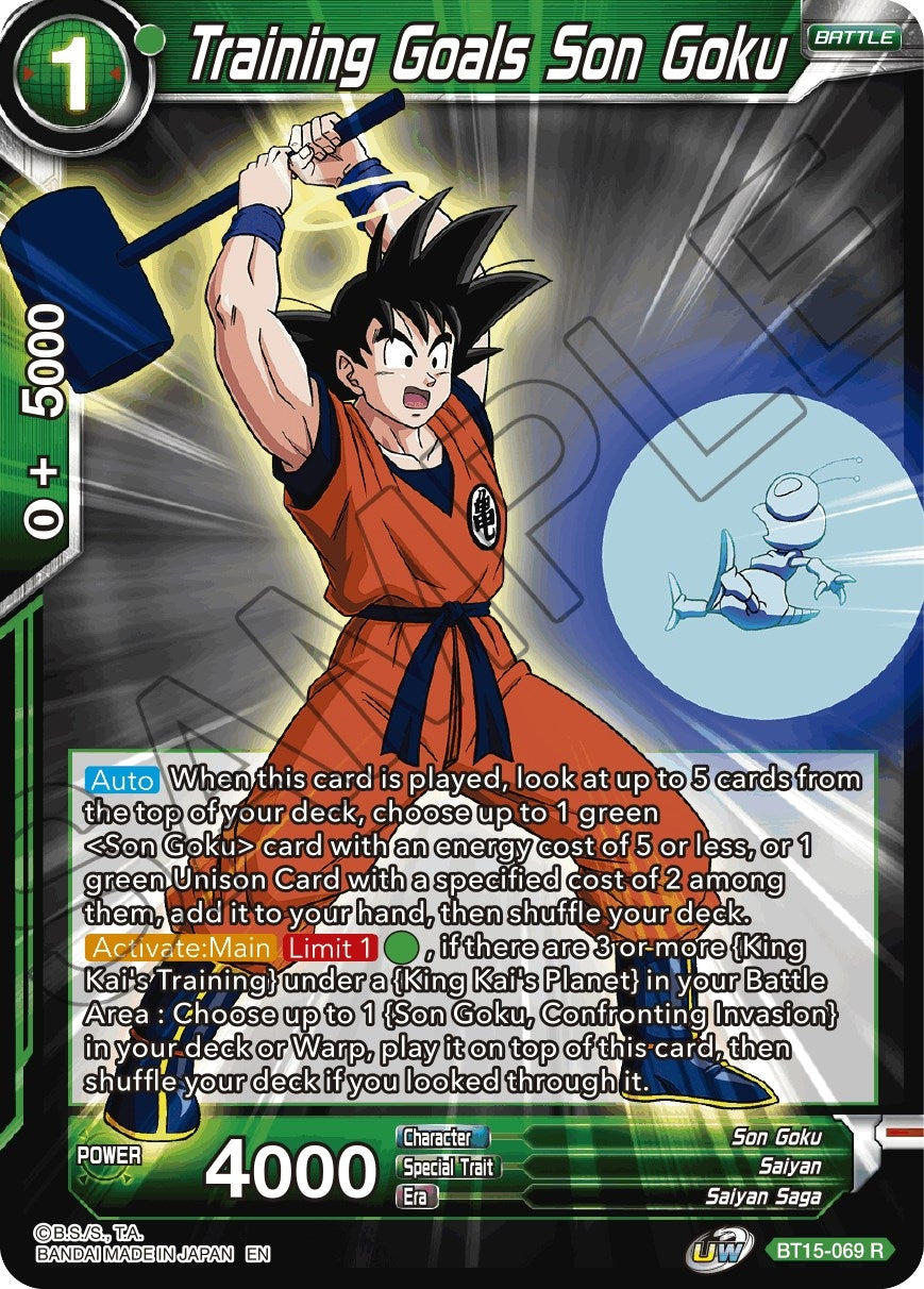 Image for Training Goals Son Goku (Saiyan Showdown) (BT15-069) - Dragon Ball Super: Masters