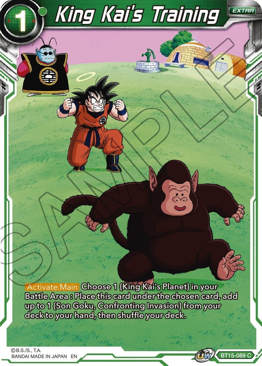 Image for King Kai's Training (Saiyan Showdown) (BT15-089) - Dragon Ball Super: Masters