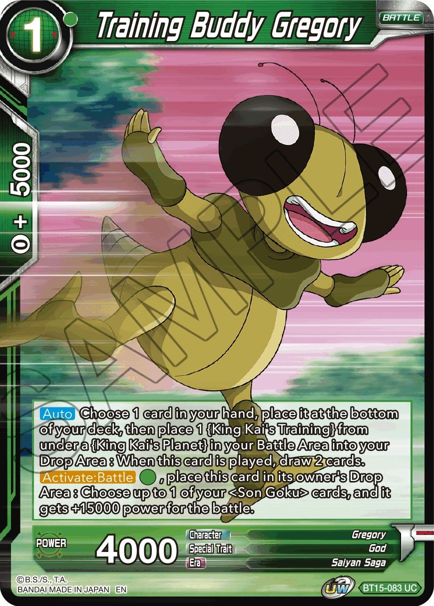 Image for Training Buddy Gregory (Saiyan Showdown) (BT15-083) - Dragon Ball Super: Masters
