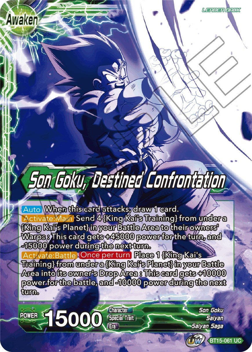 Image for Son Goku // Son Goku, Destined Confrontation (Saiyan Showdown) (BT15-061) - Dragon Ball Super: Masters