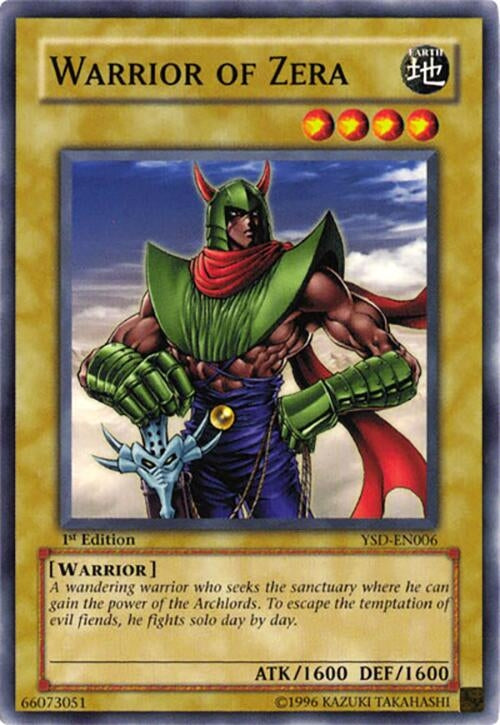 Image for Warrior of Zera (Starter Deck 2006) (YSD-EN006) - YuGiOh