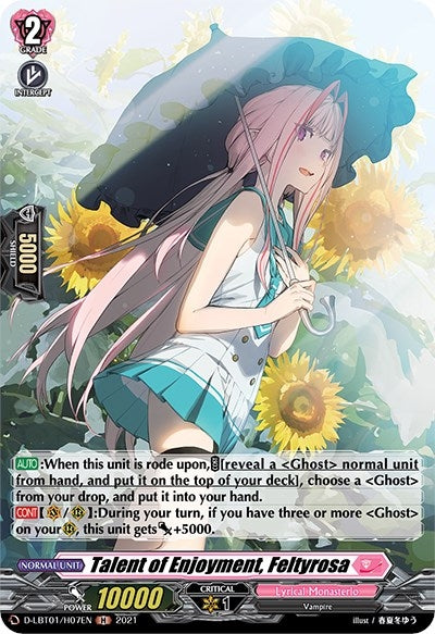 Image for Talent of Enjoyment, Feltyrosa (Holo) (D-LBT01: Lyrical Melody) (D-LBT01/H07EN) - Cardfight Vanguard