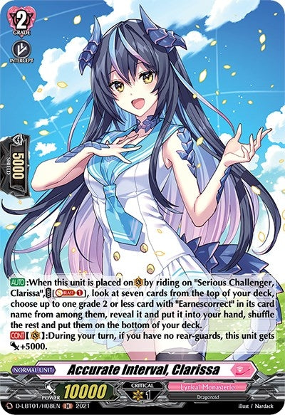 Image for Accurate Interval, Clarissa (Holo) (D-LBT01: Lyrical Melody) (D-LBT01/H08EN) - Cardfight Vanguard