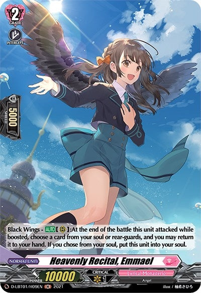 Image for Heavenly Recital, Emmael (Holo) (D-LBT01: Lyrical Melody) (D-LBT01/H09EN) - Cardfight Vanguard