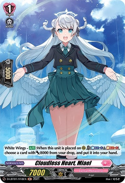 Image for Cloudless Heart, Miael (Holo) (D-LBT01: Lyrical Melody) (D-LBT01/H18EN) - Cardfight Vanguard