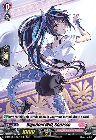 Image for Dignified Will, Clarissa (Holo) (D-LBT01: Lyrical Melody) (D-LBT01/H36EN) - Cardfight Vanguard