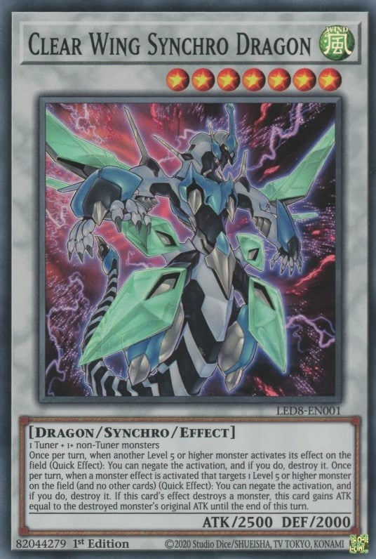 Image for Clear Wing Synchro Dragon (Legendary Duelists: Synchro Storm) (LED8-EN001) - YuGiOh