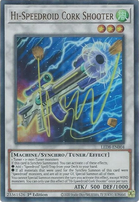 Image for Hi-Speedroid Cork Shooter (Legendary Duelists: Synchro Storm) (LED8-EN004) - YuGiOh