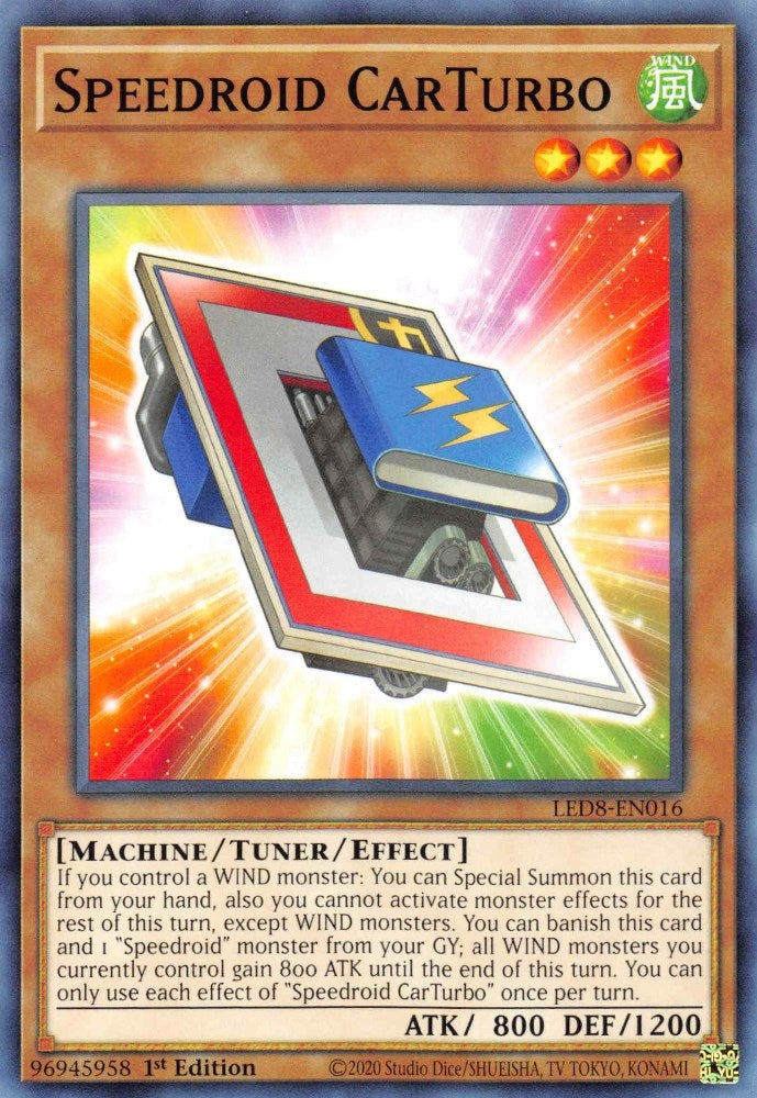 Image for Speedroid CarTurbo (Legendary Duelists: Synchro Storm) (LED8-EN016) - YuGiOh