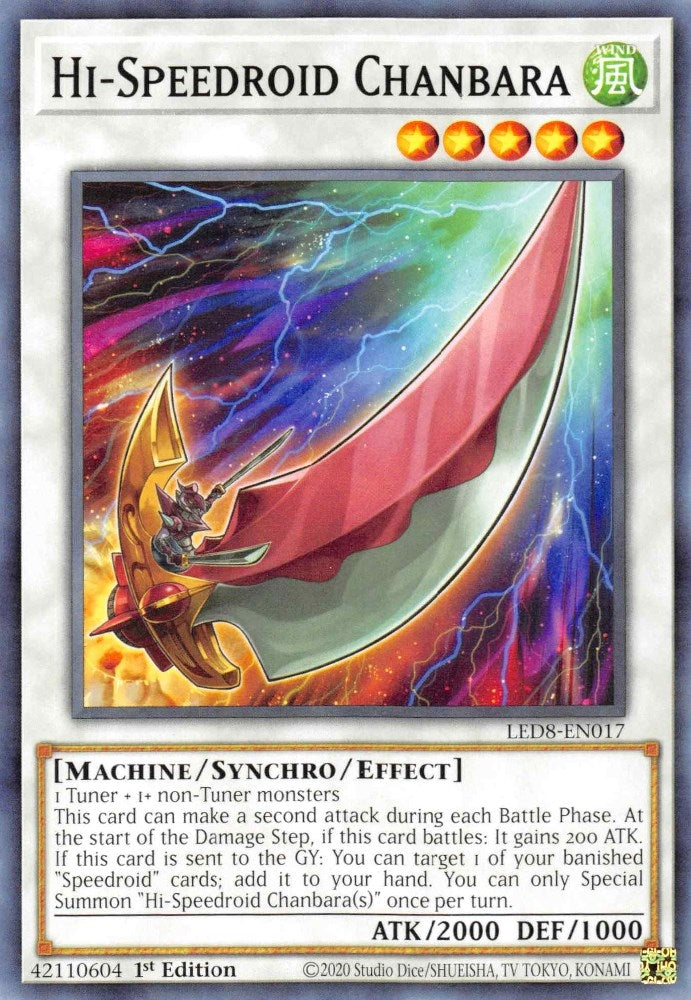 Image for Hi-Speedroid Chanbara (Legendary Duelists: Synchro Storm) (LED8-EN017) - YuGiOh