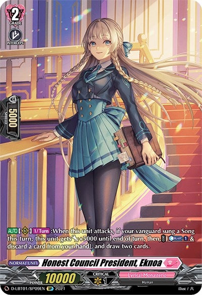 Image for Honest Council President, Eknoa (SP) (D-LBT01: Lyrical Melody) (D-LBT01/SP09EN) - Cardfight Vanguard