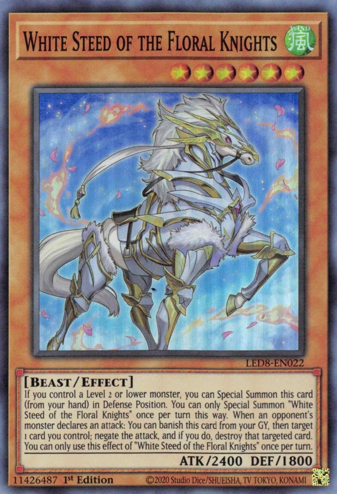Image for White Steed of the Floral Knights (Legendary Duelists: Synchro Storm) (LED8-EN022) - YuGiOh