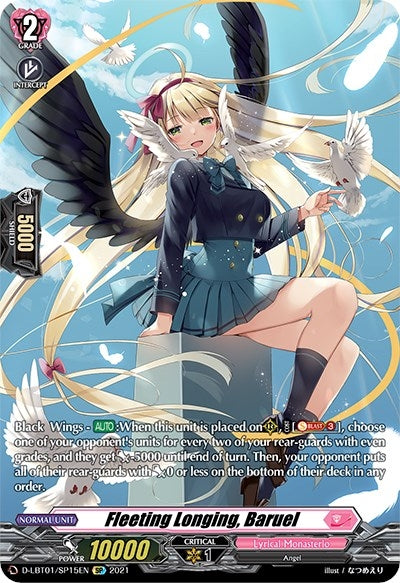 Image for Fleeting Longing, Baruel (SP) (D-LBT01: Lyrical Melody) (D-LBT01/SP15EN) - Cardfight Vanguard