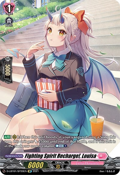 Image for Fighting Spirit Recharge!, Louisa (SP) (D-LBT01: Lyrical Melody) (D-LBT01/SP20EN) - Cardfight Vanguard