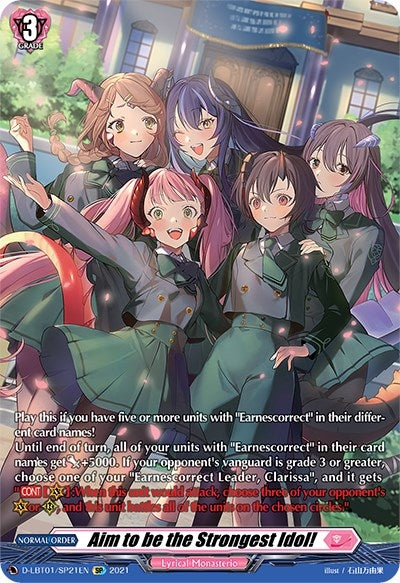 Image for Aim to be the Strongest Idol! (SP) (D-LBT01: Lyrical Melody) (D-LBT01/SP21EN) - Cardfight Vanguard