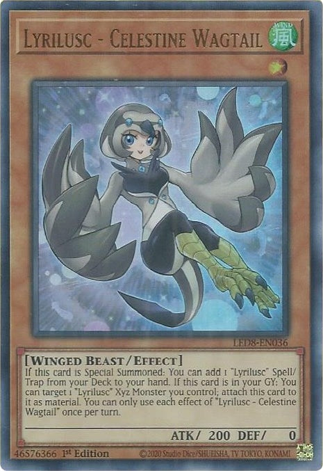 Image for Lyrilusc - Celestine Wagtail (Legendary Duelists: Synchro Storm) (LED8-EN036) - YuGiOh
