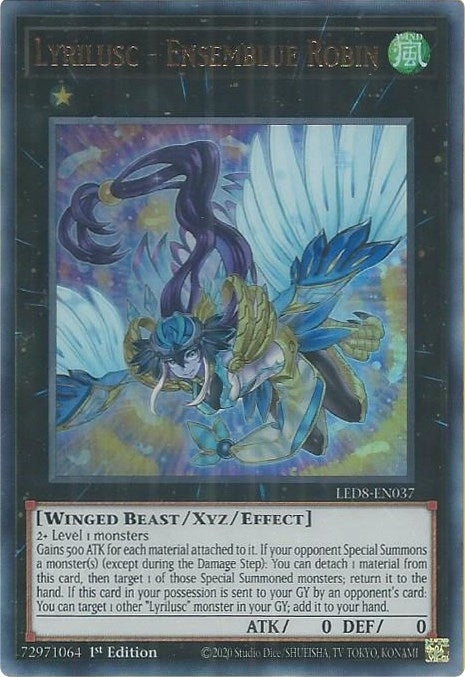 Image for Lyrilusc - Ensemblue Robin (Legendary Duelists: Synchro Storm) (LED8-EN037) - YuGiOh