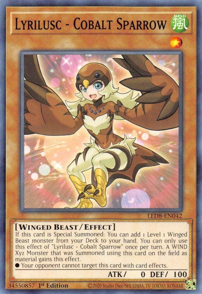 Image for Lyrilusc - Cobalt Sparrow (Legendary Duelists: Synchro Storm) (LED8-EN042) - YuGiOh