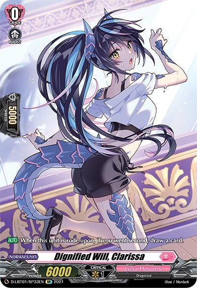 Image for Dignified Will, Clarissa (SP) (D-LBT01: Lyrical Melody) (D-LBT01/SP33EN) - Cardfight Vanguard