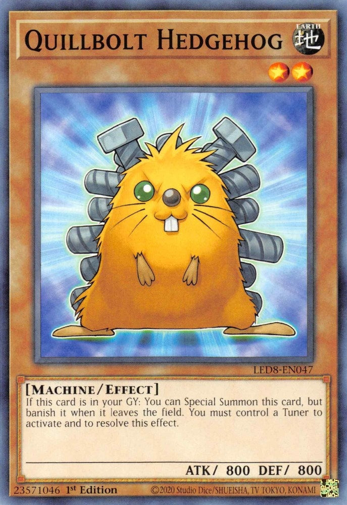 Image for Quillbolt Hedgehog (Legendary Duelists: Synchro Storm) (LED8-EN047) - YuGiOh
