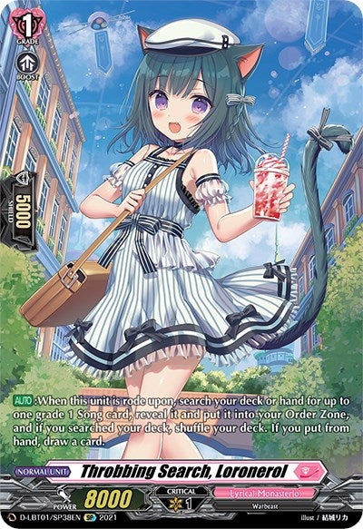 Image for Throbbing Search, Loronerol (SP) (D-LBT01: Lyrical Melody) (D-LBT01/SP38EN) - Cardfight Vanguard