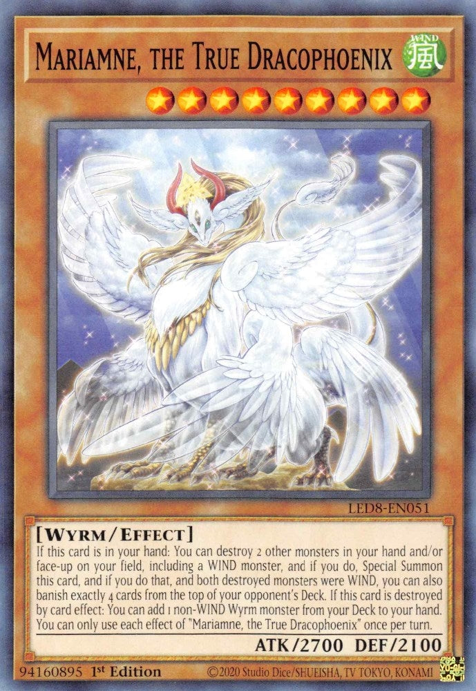 Image for Mariamne, the True Dracophoenix (Legendary Duelists: Synchro Storm) (LED8-EN051) - YuGiOh