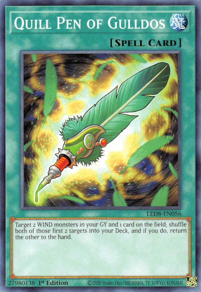 Image for Quill Pen of Gulldos (Legendary Duelists: Synchro Storm) (LED8-EN056) - YuGiOh