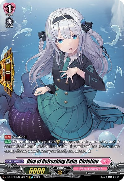Image for Diva of Refreshing Calm, Christine (SP) (D-LBT01: Lyrical Melody) (D-LBT01/SP45EN) - Cardfight Vanguard