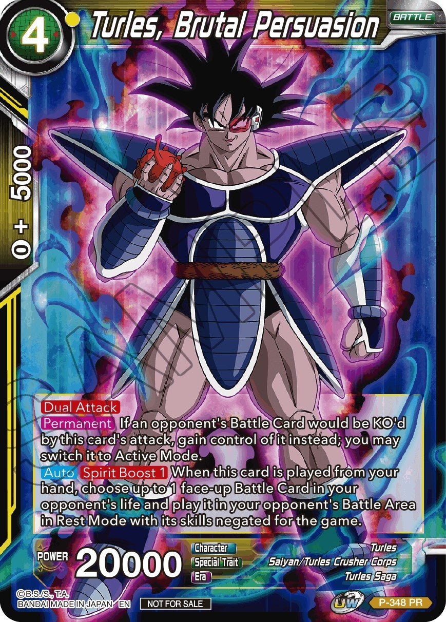 Image for Turles, Brutal Persuasion (Tournament Promotion Cards) (P-348) - Dragon Ball Super: Masters