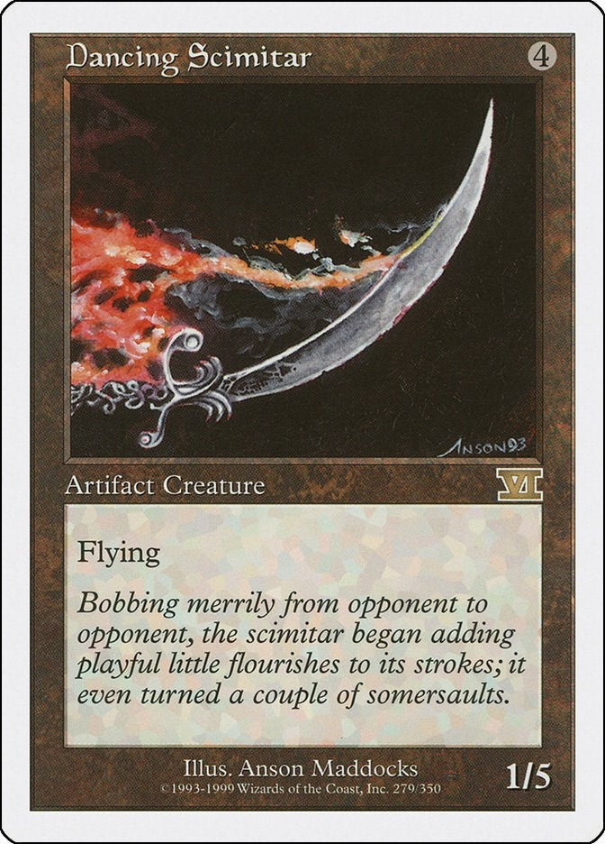 Image for Dancing Scimitar (Classic Sixth Edition) (279) - Magic: The Gathering