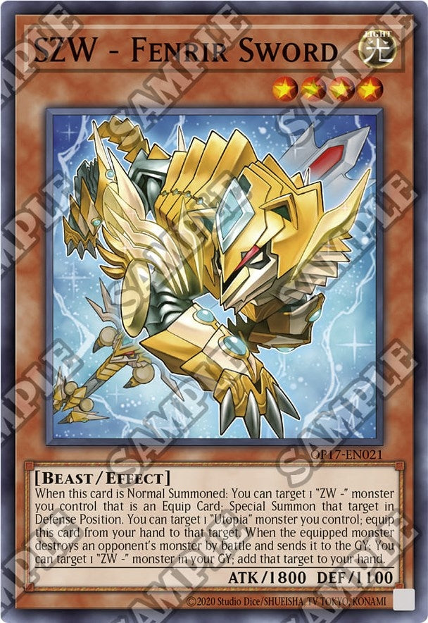 Image for SZW - Fenrir Sword (OTS Tournament Pack 17) (OP17-EN021) - YuGiOh