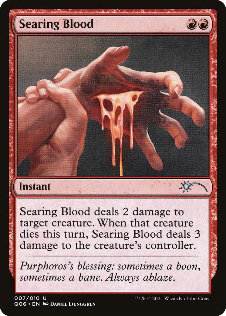 Image for Searing Blood (Unique and Miscellaneous Promos) (7) - Magic: The Gathering