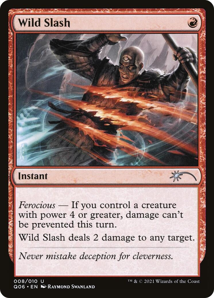 Image for Wild Slash (Unique and Miscellaneous Promos) (8) - Magic: The Gathering