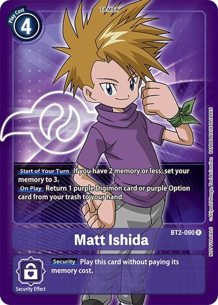 Image for Matt Ishida - BT2-090 (Official Tournament Pack Vol.3) (BT01-03A) (BT2-090 R) - Digimon Card Game