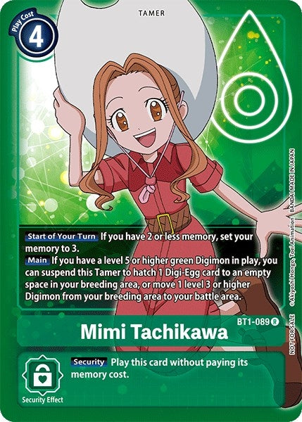 Image for Mimi Tachikawa - BT1-089 (Official Tournament Pack Vol.3) (BT01-03A) (BT1-089 R) - Digimon Card Game