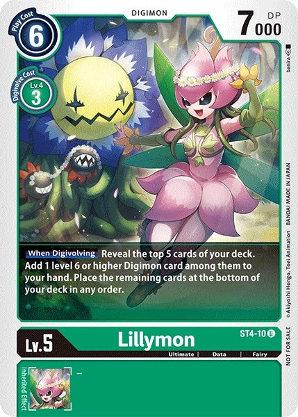 Image for Lillymon (Official Tournament Pack Vol.3) (ST-4) (ST4-10 U) - Digimon Card Game