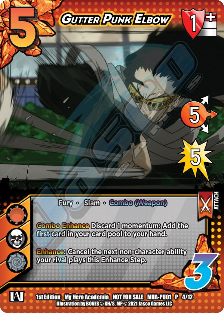 Image for Gutter Punk Elbow (Plus Ultra Pack 1) (UniVersus: My Hero Academia Promo Cards) (MHA-PU01 4/12) - UniVersus