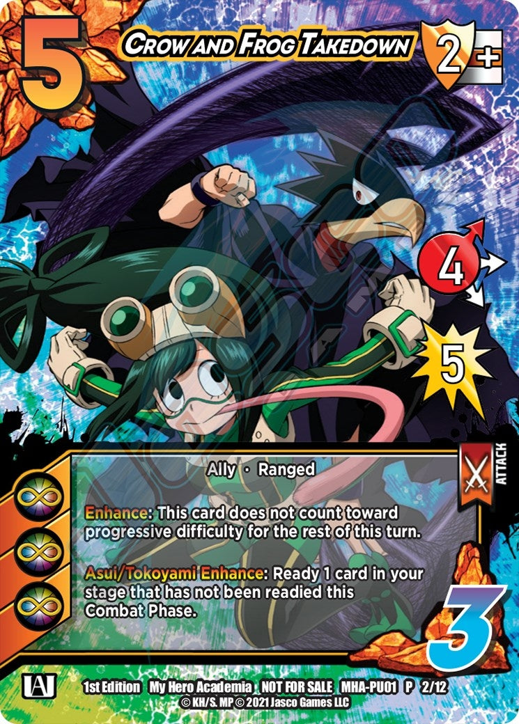 Image for Crow and Frog Takedown (Plus Ultra Pack 1) (UniVersus: My Hero Academia Promo Cards) (MHA-PU01 2/12) - UniVersus