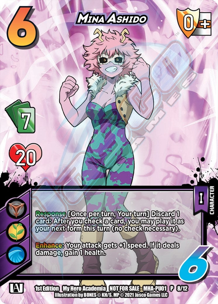 Image for Mina Ashido (Plus Ultra Pack 1) (UniVersus: My Hero Academia Promo Cards) (MHA-PU01 8/12) - UniVersus