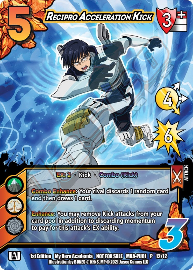Image for Recipro Acceleration Kick (Plus Ultra Pack 1) (UniVersus: My Hero Academia Promo Cards) (MHA-PU01 12/12) - UniVersus