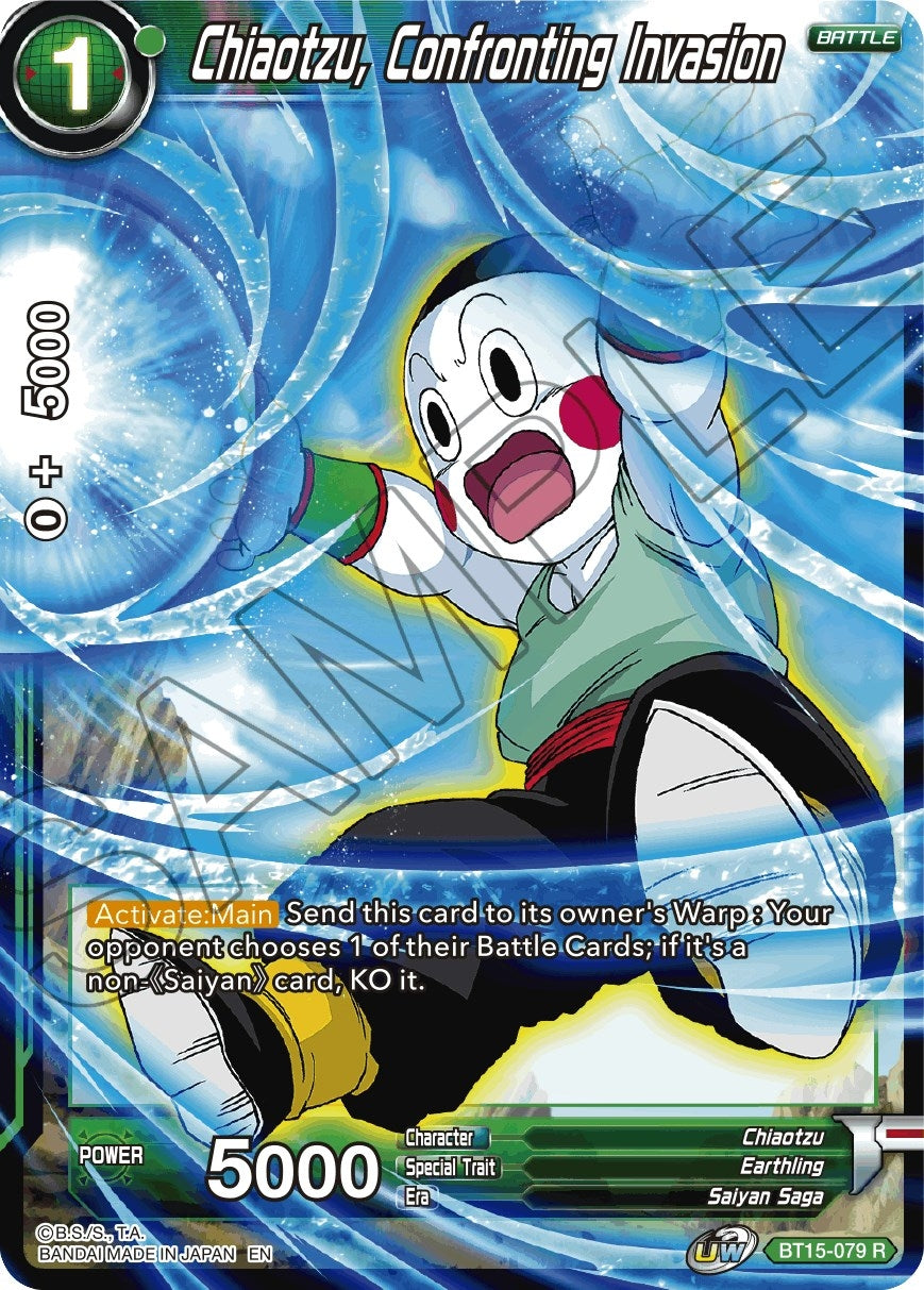 Image for Chiaotzu, Confronting Invasion (Saiyan Showdown) (BT15-079) - Dragon Ball Super: Masters