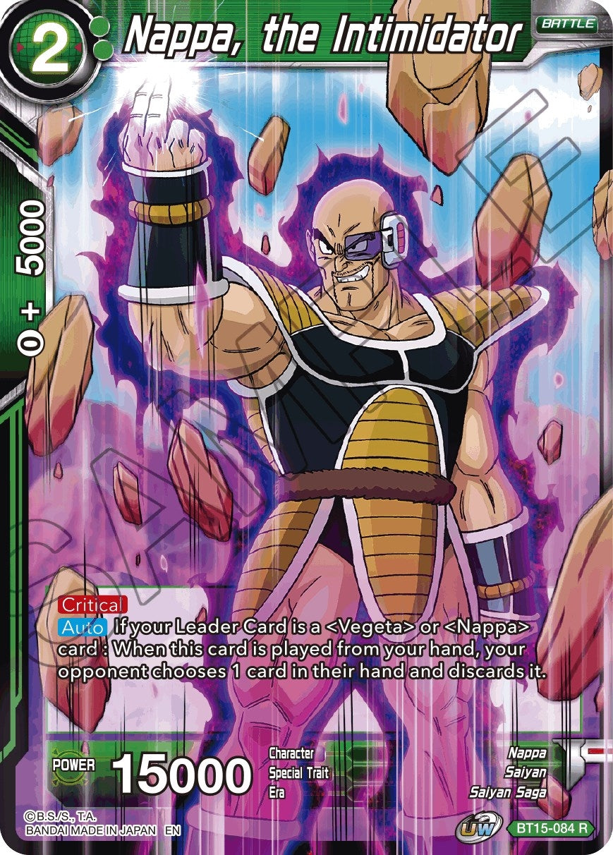 Image for Nappa, the Intimidator (Saiyan Showdown) (BT15-084) - Dragon Ball Super: Masters