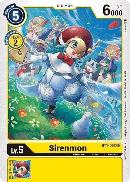 Image for Sirenmon (Winner Pack Double Diamond) (BT01-03A) (BT1-057 U) - Digimon Card Game