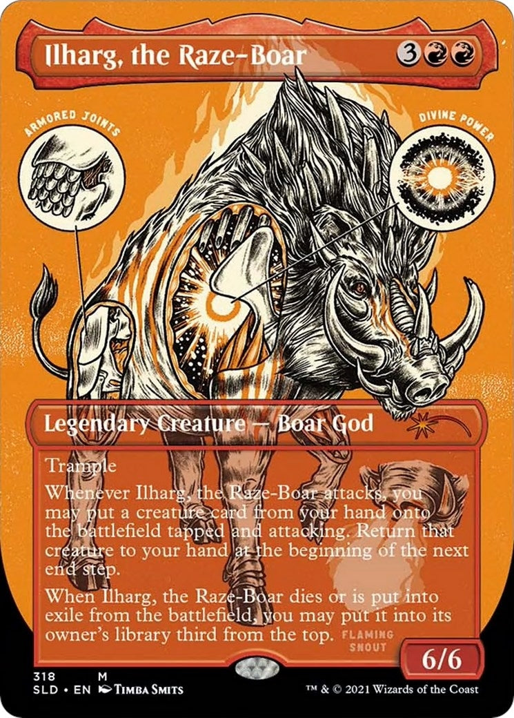 Image for Ilharg, the Raze-Boar (Foil Etched) (Secret Lair Drop Series) (318) - Magic: The Gathering