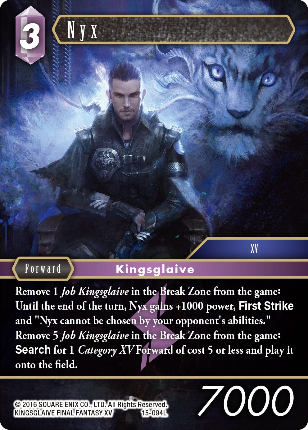 Image for Nyx (Crystal Dominion) (15-094L) - Final Fantasy TCG